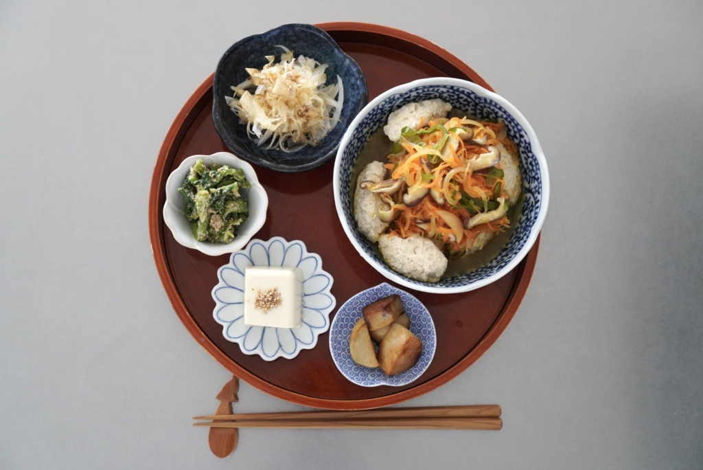 鶏団子の野菜あんかけ