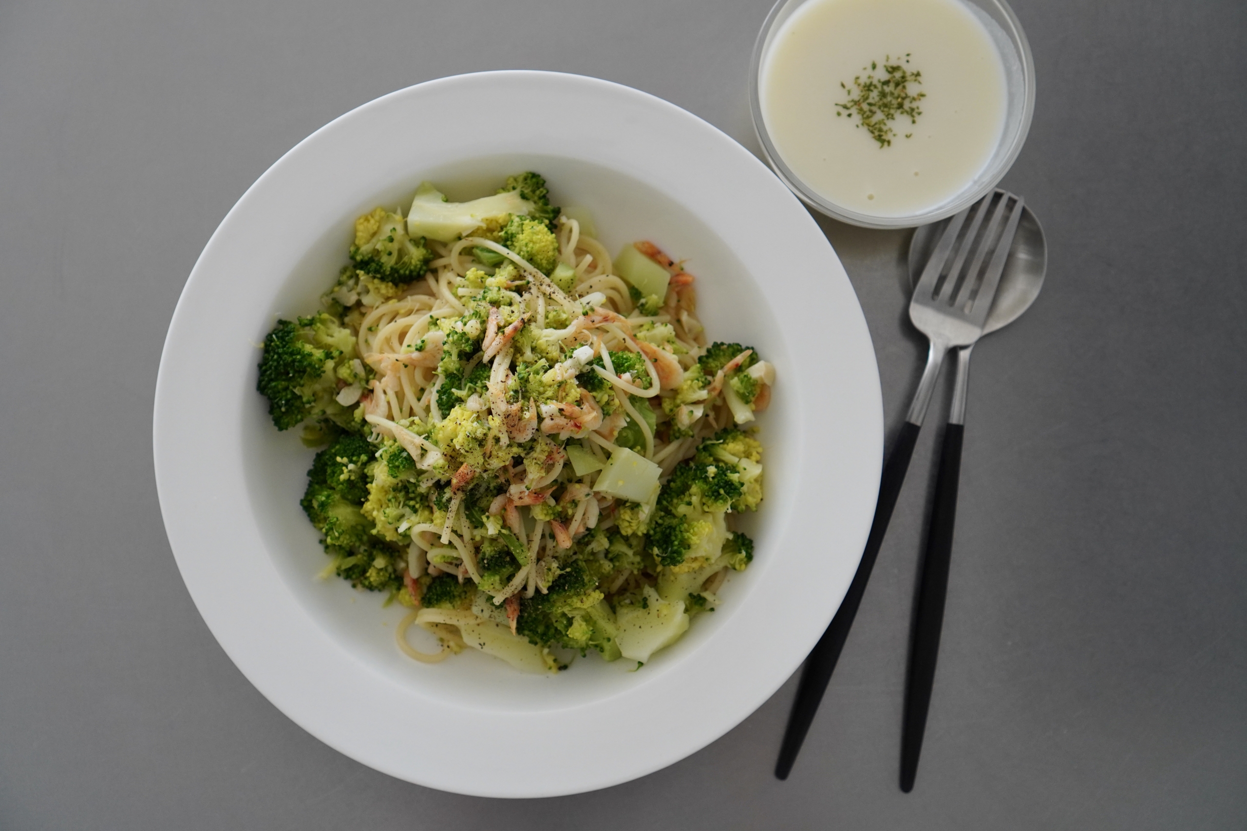 ブロッコリーと桜えびのパスタ のどかな暮らし ブロッコリーと桜えびのパスタ のどかな暮らし