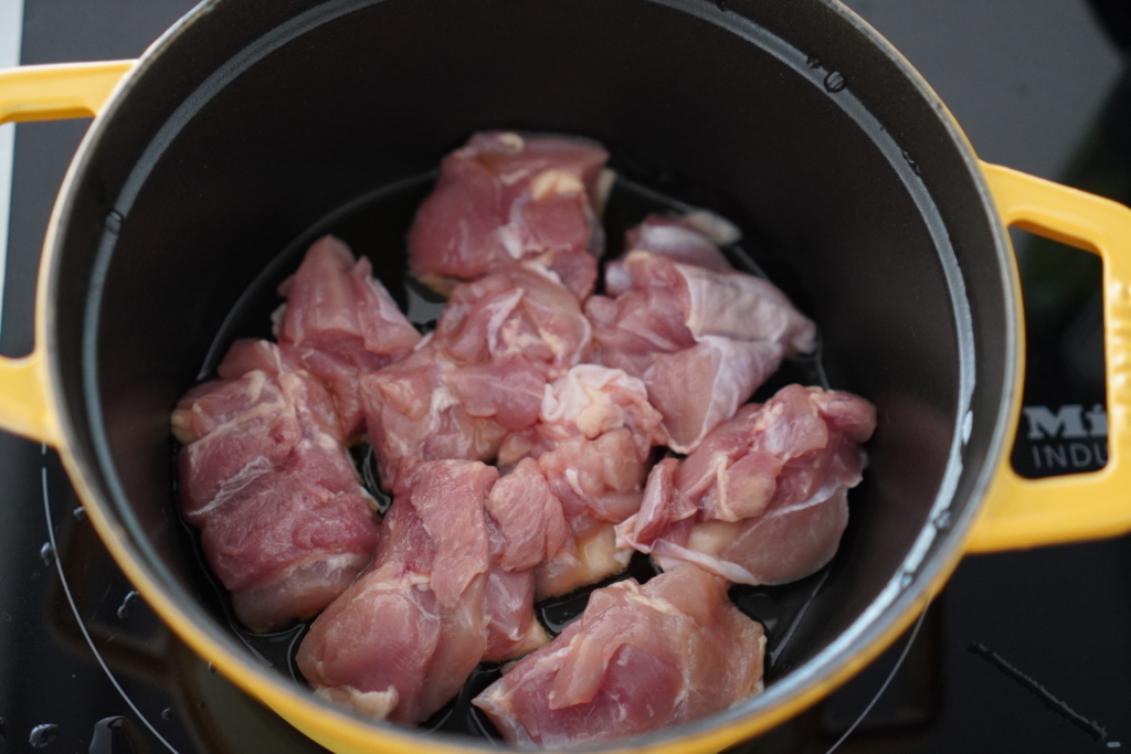 鶏肉とじゃがいものレモンクリーム煮