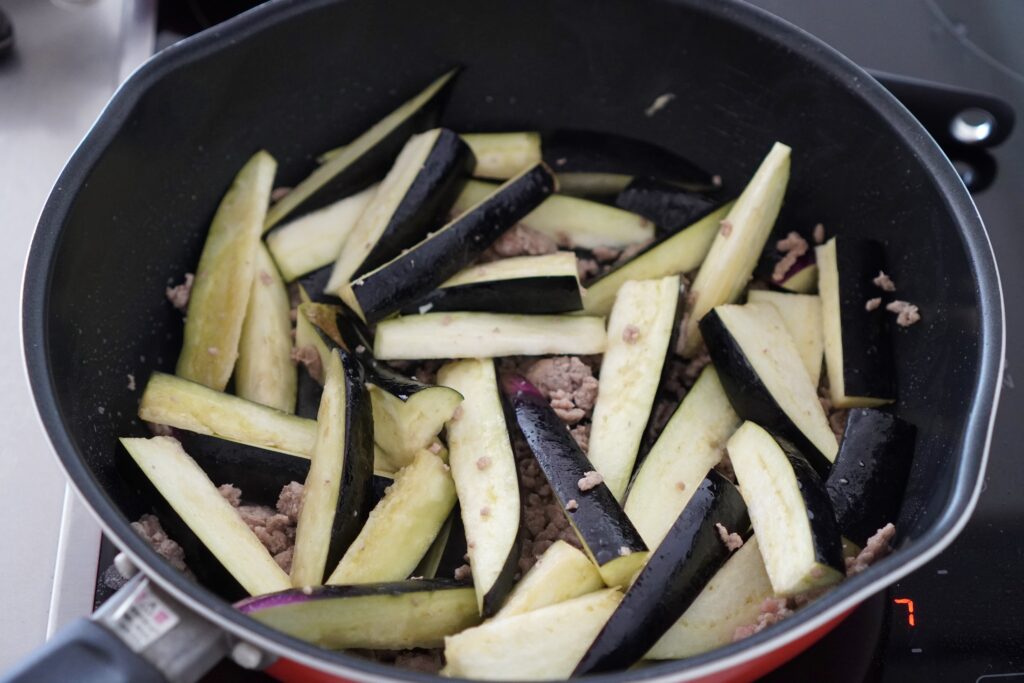 簡単に作る麻婆茄子