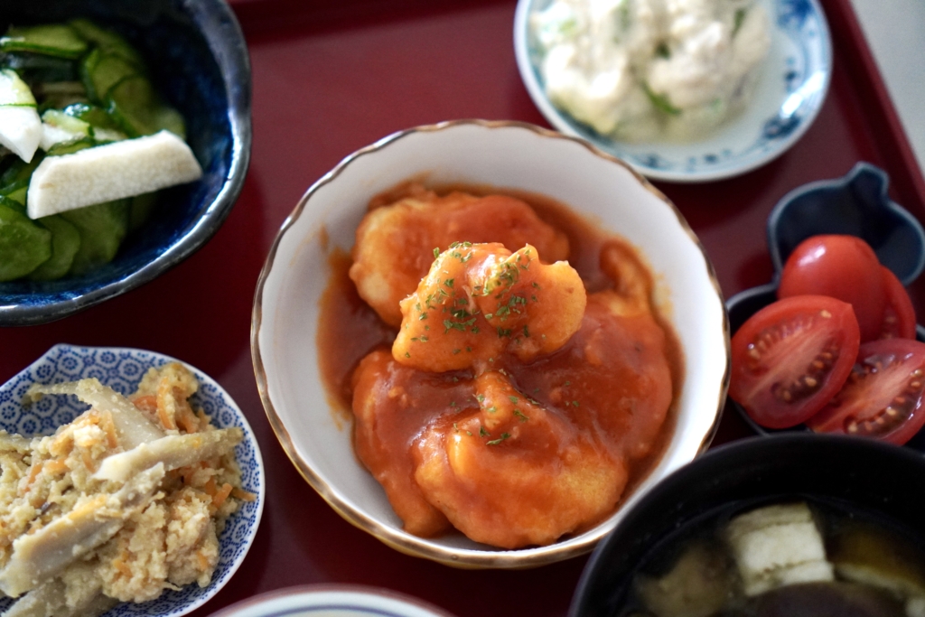 トリチリ〜鶏肉のチリソース