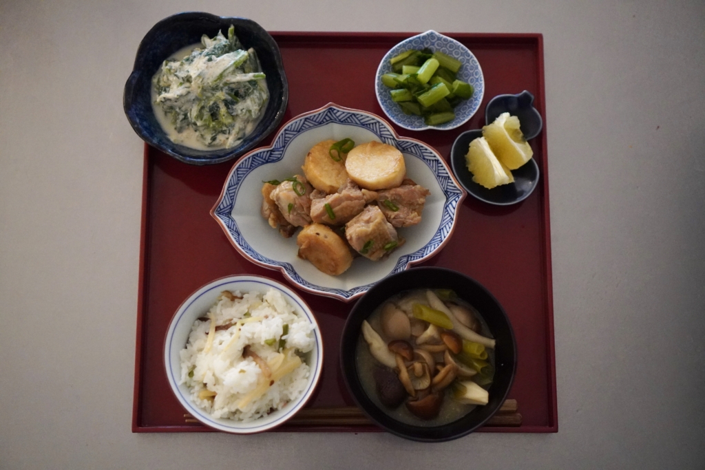 鶏肉と長芋の照り焼き