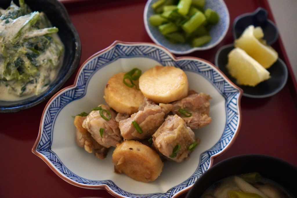 鶏肉と長芋の照り焼き