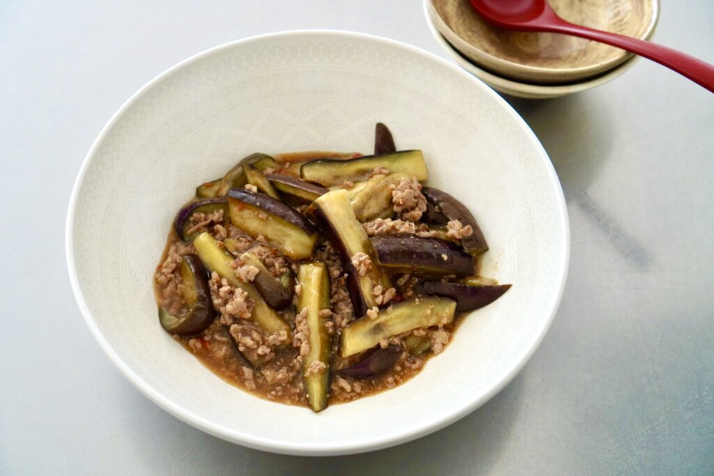 簡単に作る麻婆茄子