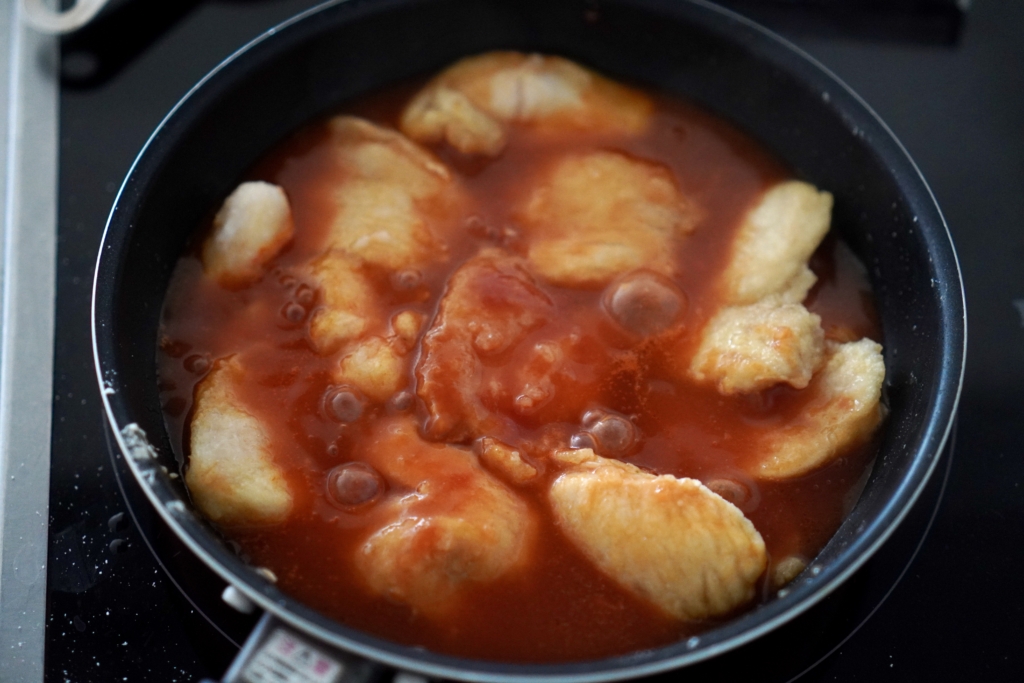 トリチリ〜鶏肉のチリソース