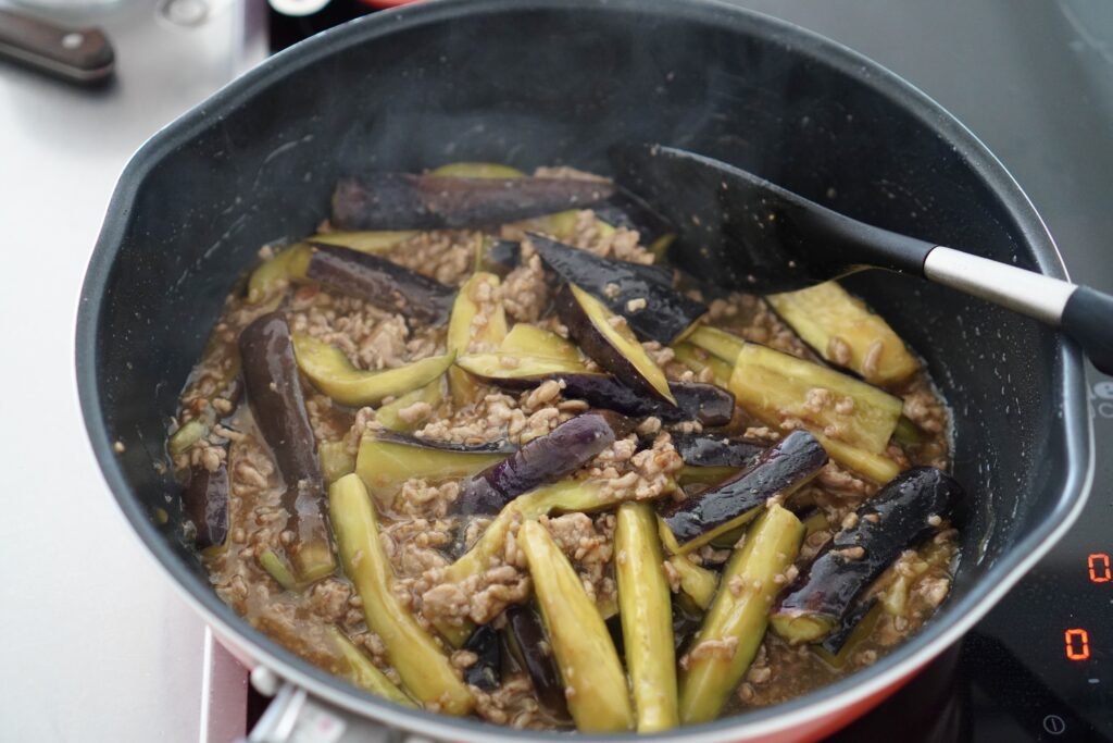 簡単に作る麻婆茄子