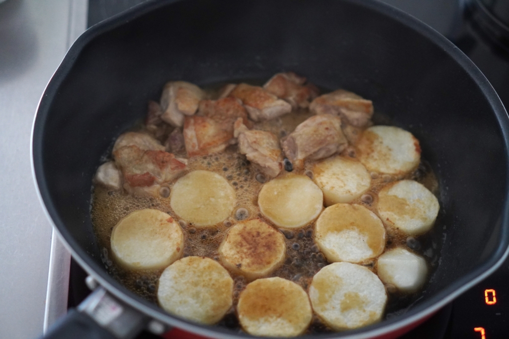 鶏肉と長芋の照り焼き