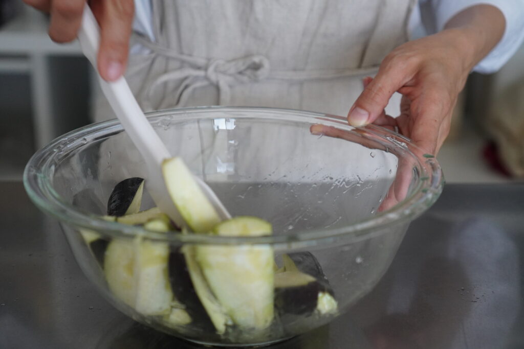 レンジで簡単とろりなすの南蛮漬け