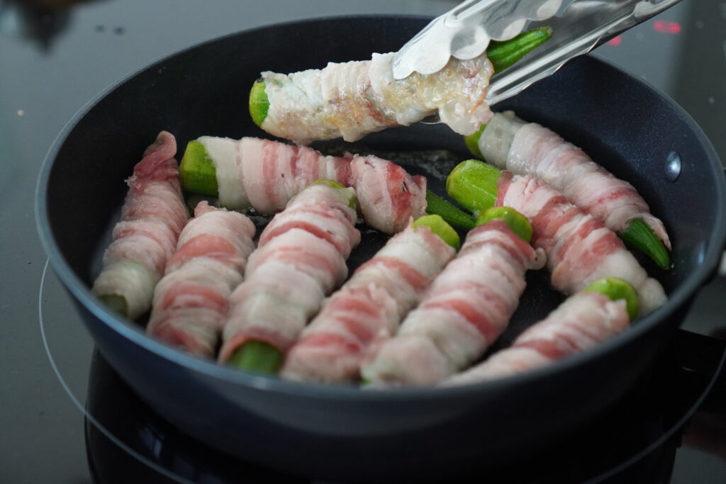 シンプルなのに大満足なオクラ肉巻き