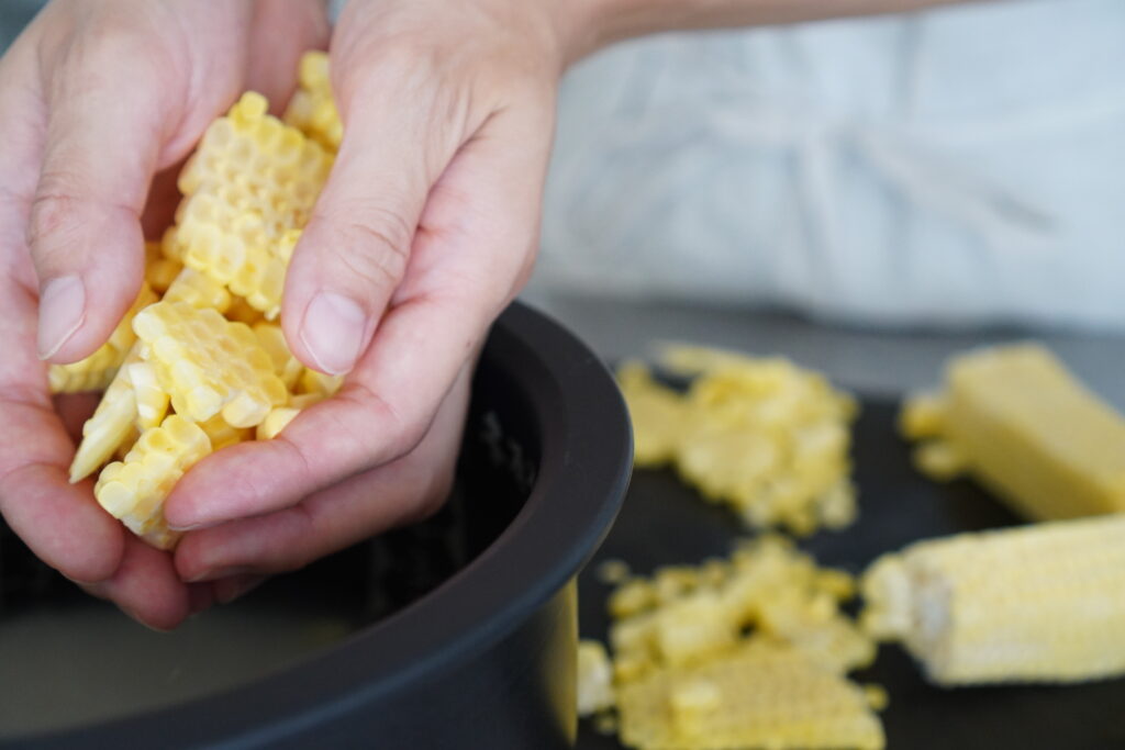 シンプルに美味しいとうもろこしの炊き込みご飯