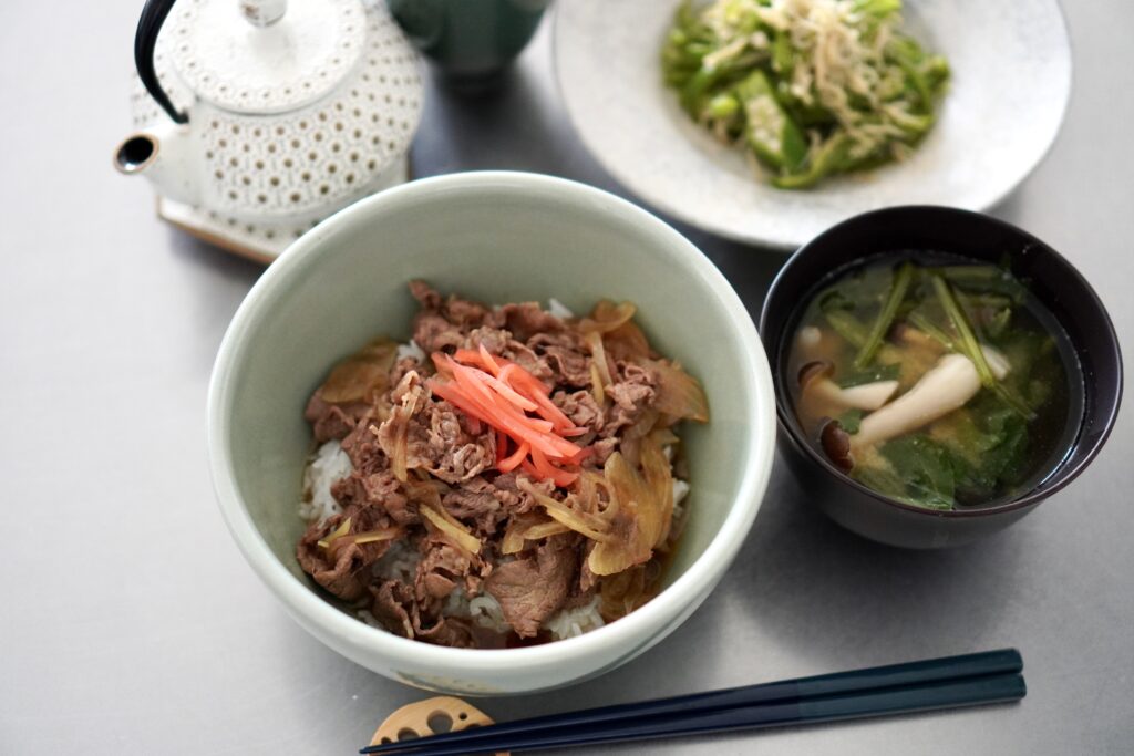 ぱぱっと簡単牛丼